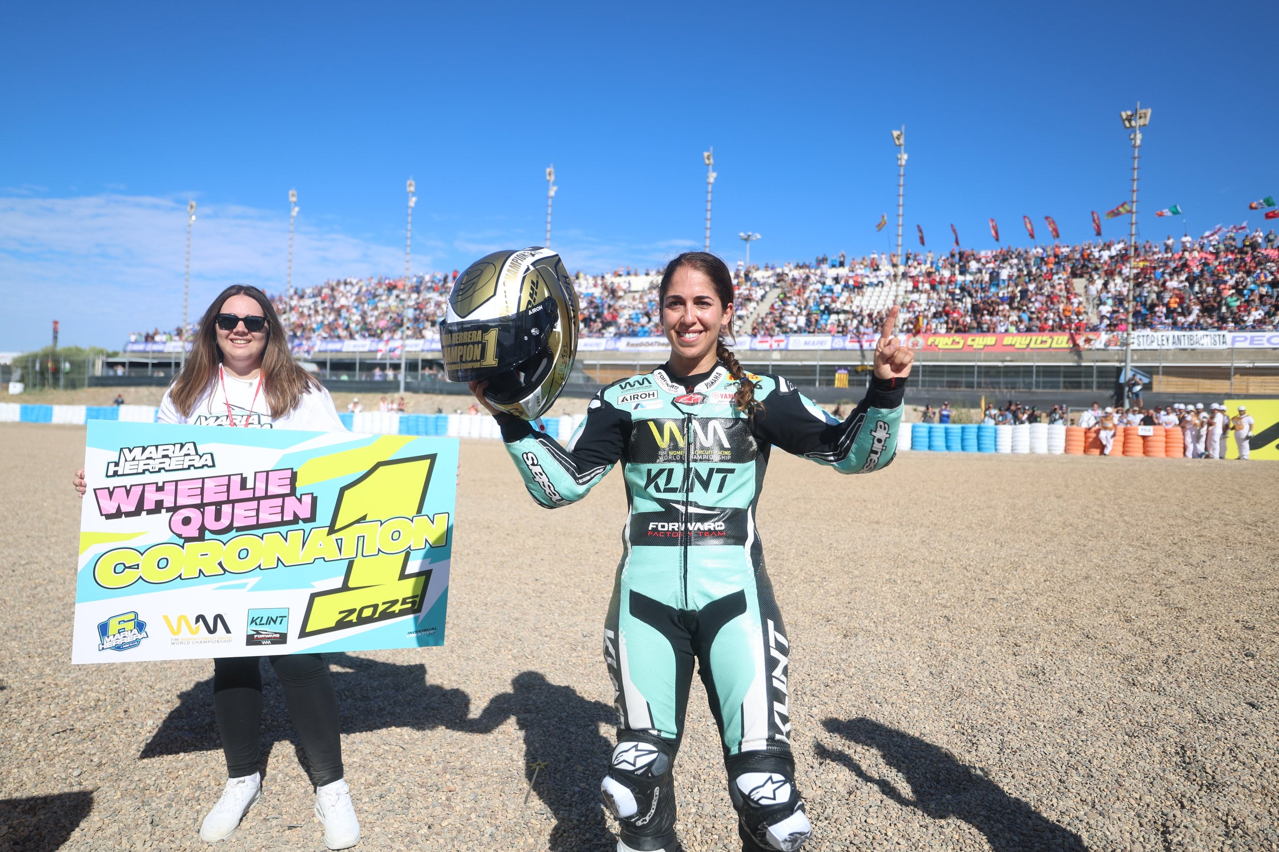 María Herrera se corona en el Mundial femenino de motociclismo